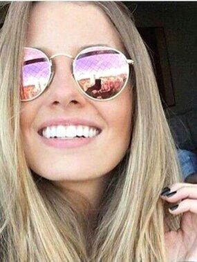 LIKE NEW RayBan Round Metal RB3447 Pink Mirror Flash Ray ban Sunglasses 50mm.